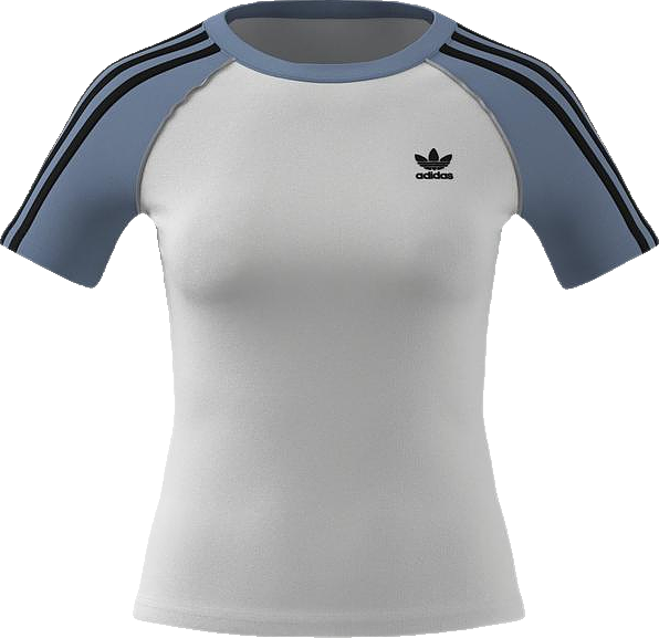 adidas Originals Women's Adicolor 3-Stripes Raglan Slim Tee