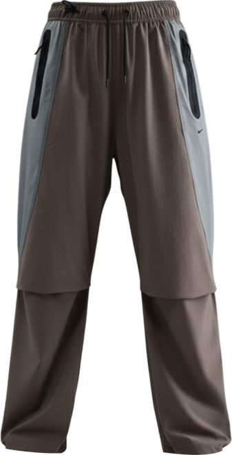 Nike Tech กางเกงขายาวโอเวอร์ไซส์แบบทอสีคัลเลอร์บล็อคผู้ชาย Dri-FIT