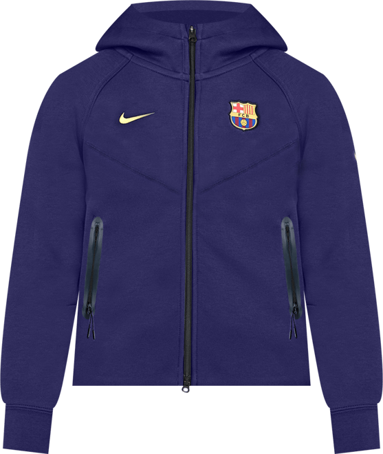 FC Barcelona Tech Windrunner Men's Nike Soccer Fleece Full-Zip Hoodie