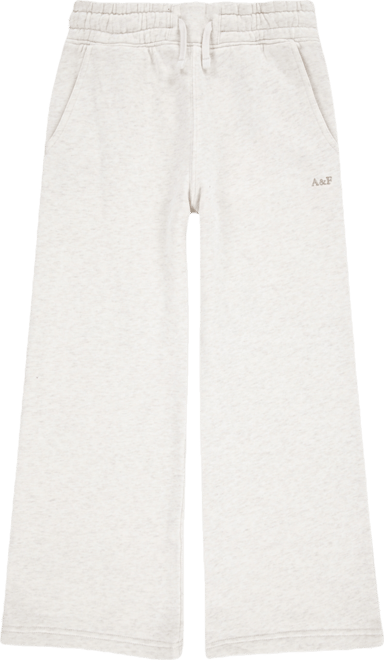 Girls Essential Fleece Wide-Leg Pants