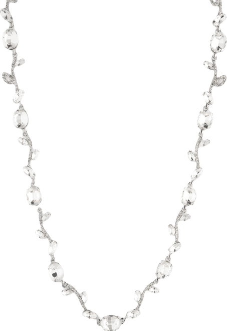 ネックレス・ペンダント Givenchy Silver Tone Viney Crystal Collar Necklace Givenchy Silver Tone Viney Crystal Collar Necklace - Macy's