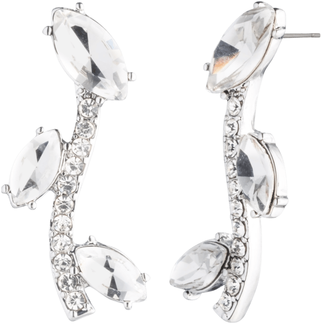 ピアス Givenchy Silver Tone Viney Linear Crystal Earrings Givenchy Silver Tone Viney Linear Crystal Earrings - Macy's