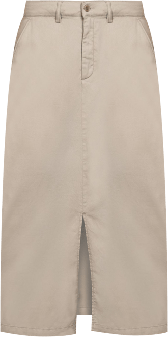 Women's Twill Midi Skirt