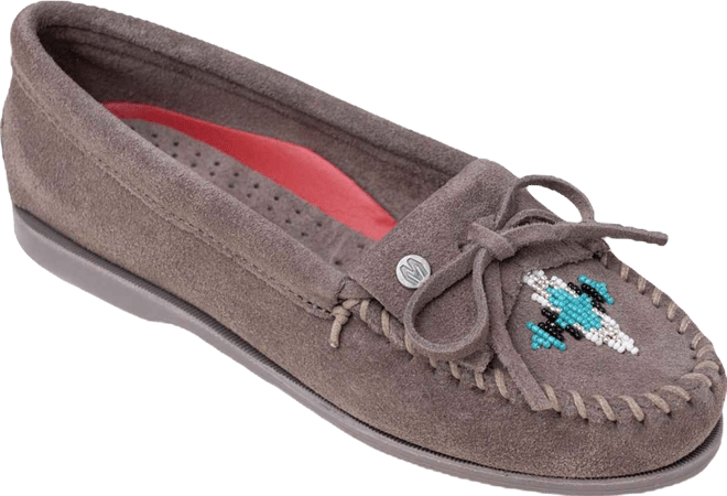 Women's Nizhoni Suede Beaded Moccasins
