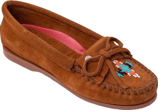 Women's Nizhoni Suede Beaded Moccasins