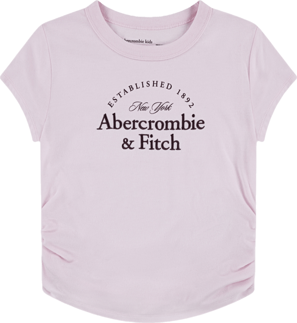 Girls Anf Heritage Logo Graphic Ruched T-Shirt