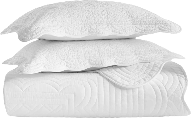 Charter Club Bailey Scallop 2-Pc. Quilt Set, Twin, Exclusively at 