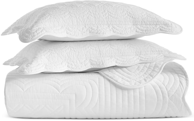 Bailey Scallop 3-Pc. Quilt Set, King, Exclusively at Macy's