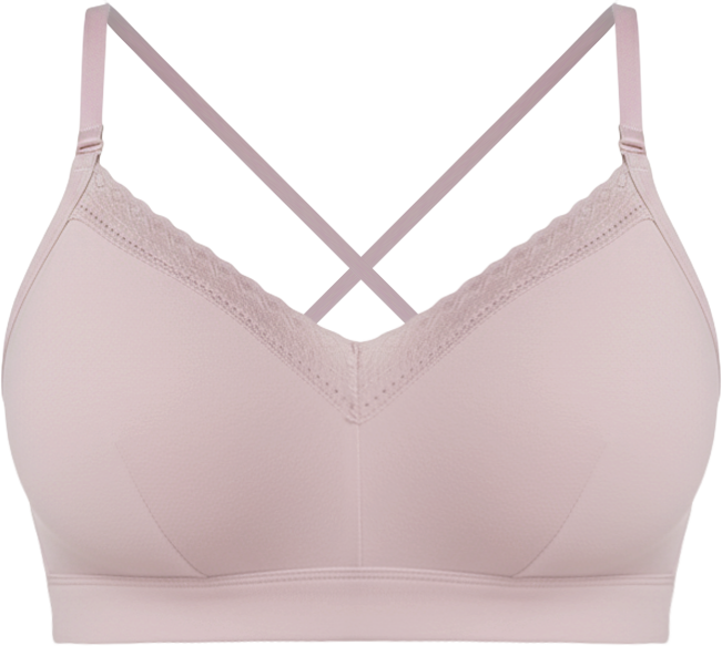 Women's Organic Cotton Lace Balconette Bra