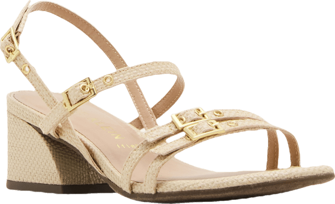 Women's Mackenzie Strappy Buckle Block Heel Dress Sandals