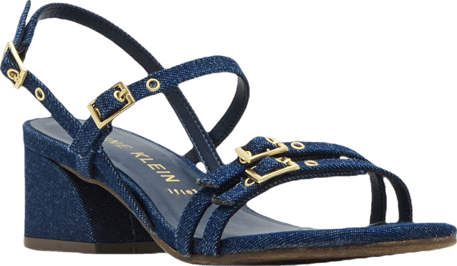 Women's Mackenzie Strappy Buckle Block Heel Dress Sandals