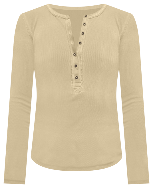 Women's Long-Sleeve Henley Top