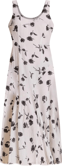 Women's Floral Print Chiffon Maxi Dress