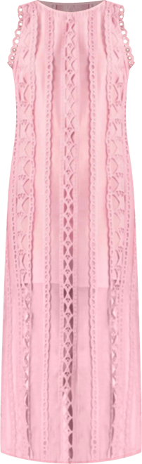 Women's Lace Tiered Midi Dress