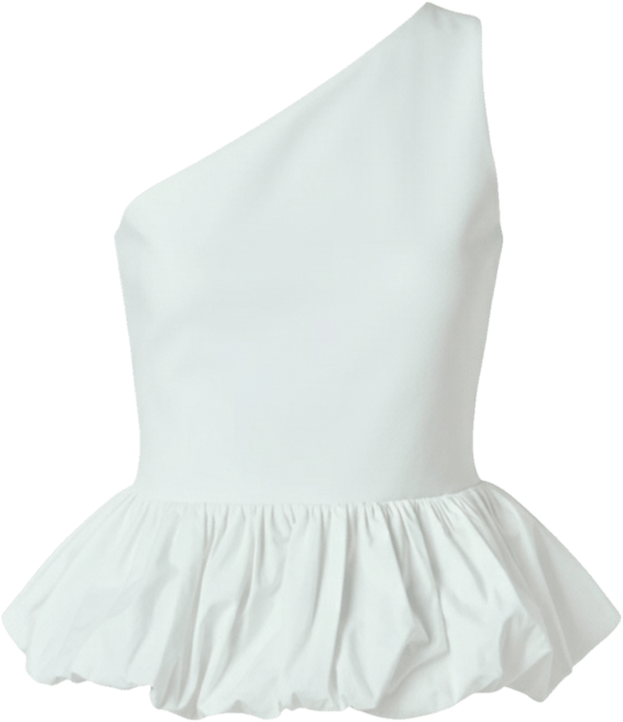 Women's Cotton Blouson Mixed Media Top