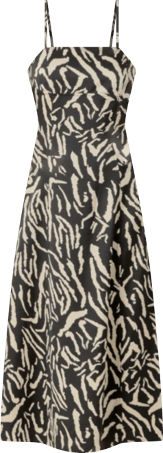 Women's Animal Print Midi Dress