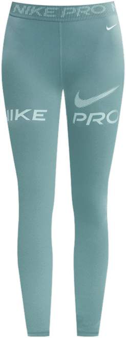 Nike Pro Women's Mid-Rise 7/8 Mesh-Panel Graphic Leggings
