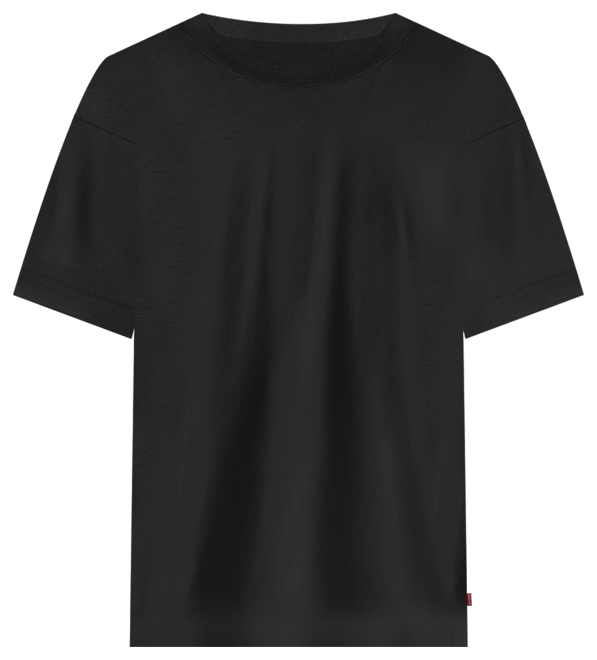 Men's Relaxed Fit Cropped Boxy Short Sleeve Crewneck T-Shirt