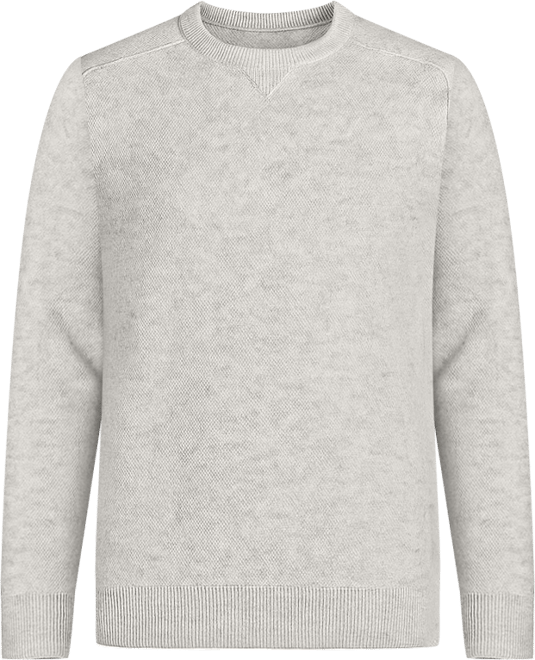 Men's Itch-Free Merino Wool Crewneck Sweater with Soft Inner Lining