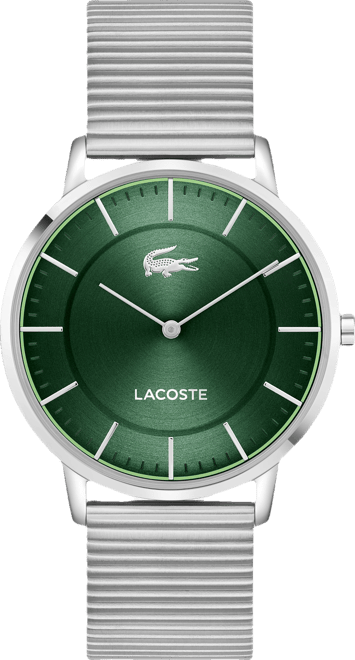 Men's Crocorigin Silver Tone Stainless Steel Bracelet Watch, 40.5mm