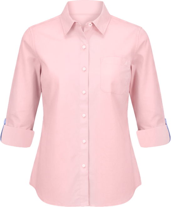 Women's Roll-Tab Button-Front Shirt