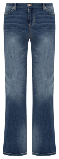 Petite Kennedy Mid-Rise Straight Jeans