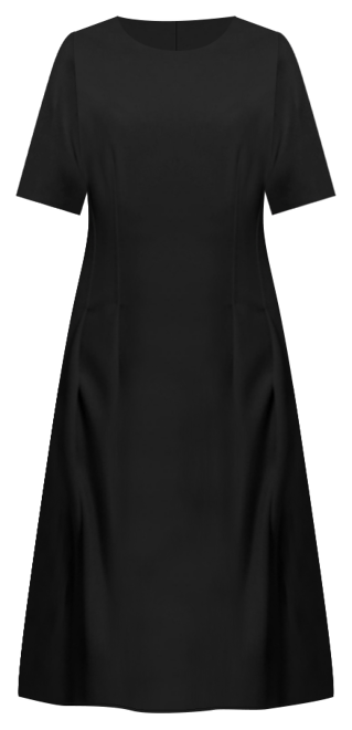 Women's Short-Sleeve Midi Dress