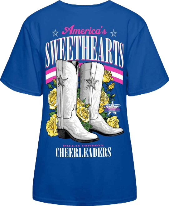 Women's Royal  Cheerleaders Sweetheart Boots T-Shirt
