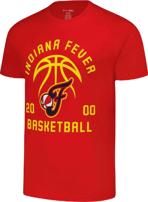 Men's and Women's Red Indiana Fever Basketball T-Shirt