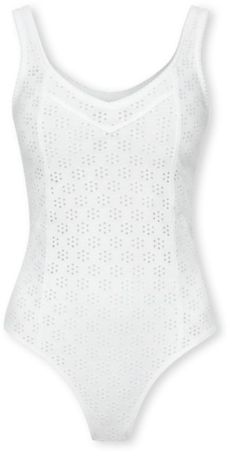Womens Clementina Eyelet Bodysuit