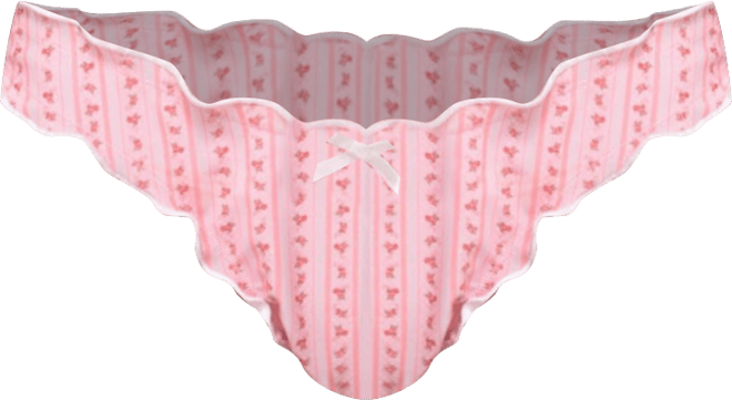 Women's Pip Striped Ruffle Edge Bikini Bottom