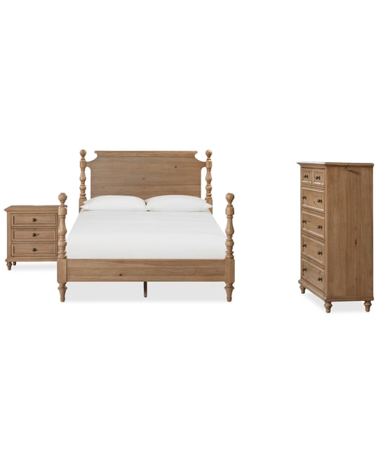 Willowmere 3-Pc. California Bedroom Set (Bed, Nightstand & Chest) Created for Macy's.