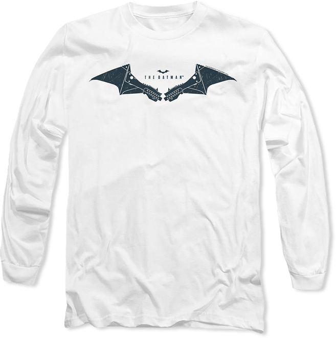 Men's The Mechanical Bat Logo Long Sleeve Adult Tee / T-Shirt