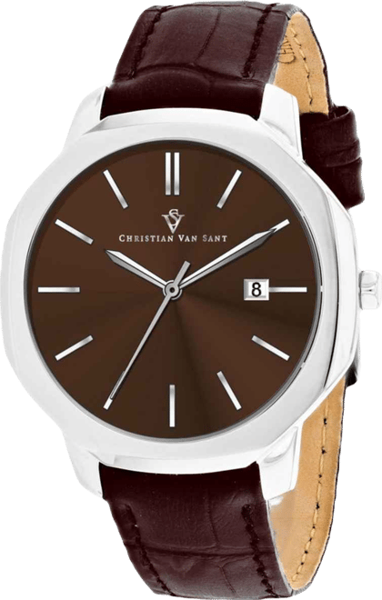 Men's Octavius Slim Brown Dial Watch