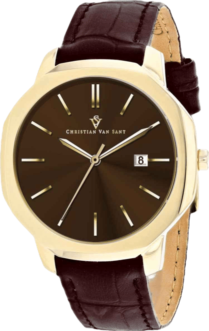 Men's Octavius Slim Brown Dial Watch