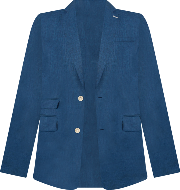 Men's Linen/Wool/Silk Blend Tailored Blazer