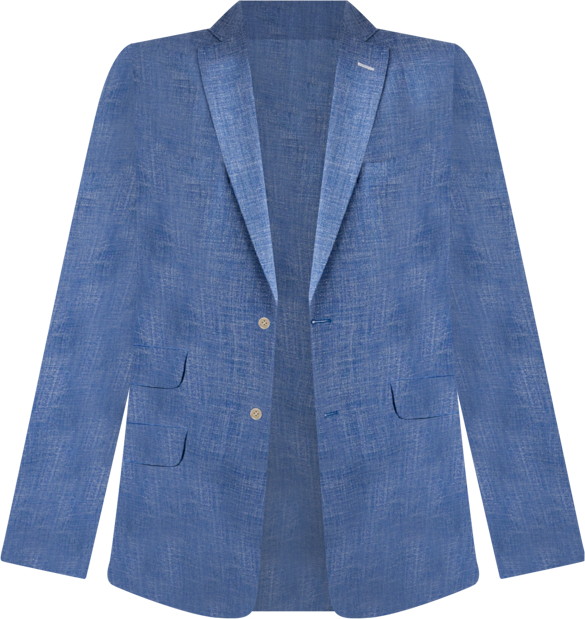 Men's Linen/Wool/Silk Blend Tailored Blazer