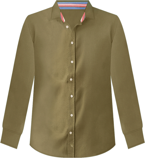 Men's Long Sleeve Brushed Cotton Shirt