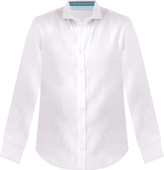 Men's Regular Fit Long Sleeve Linen Shirt