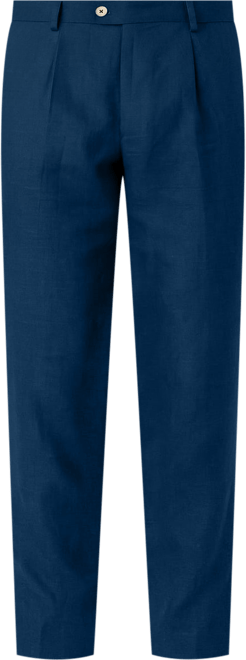 Men's Linen Wool Silk Blend Trousers