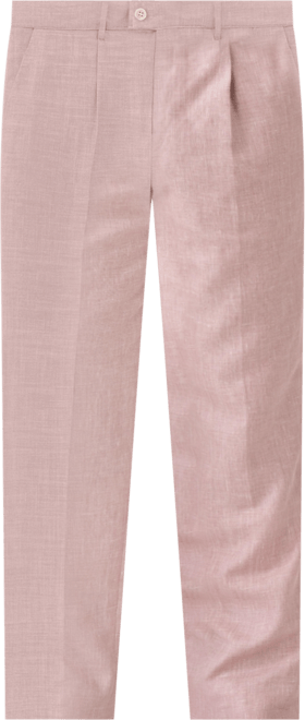 Men's Linen Wool Silk Blend Trousers