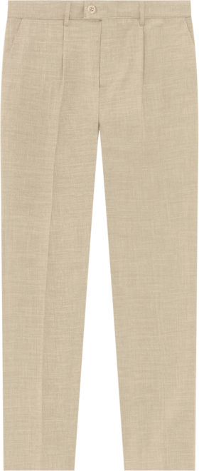 Men's Linen Wool Silk Blend Trousers