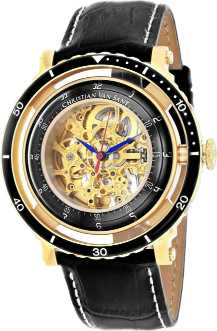 Men's Dome Gold Dial Watch