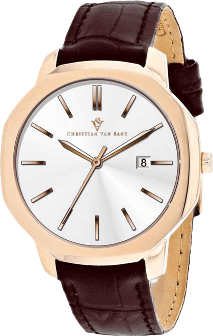 Men's Octavius Slim Silver Dial Watch