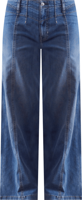 Women's Libre Front-Seam Wide-Leg Jeans