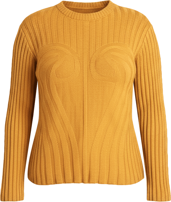 Women's Plus Size Bust Stitch Sweater
