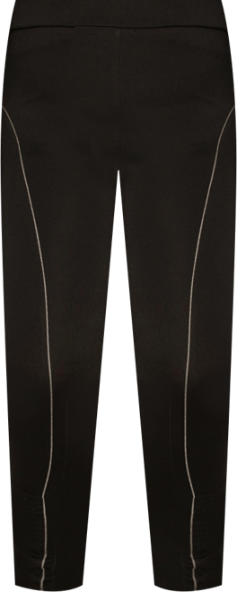 Plus Size High Rise Ponte Moto Style Leggings