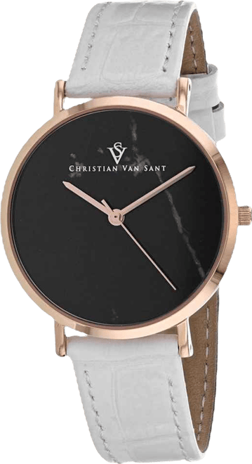 Women's Lotus Black Dial Watch