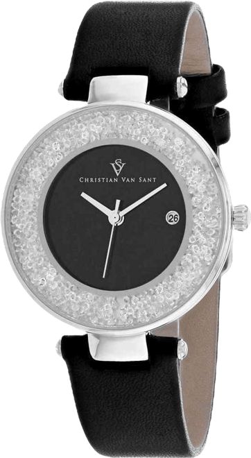 Women's Dazzle Black Dial Watch