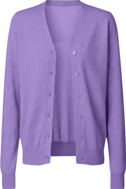 Women's 100% Merino Wool Light Weight Cardigan | Ultra Soft Fine Gauge Sweaters Machine Washable